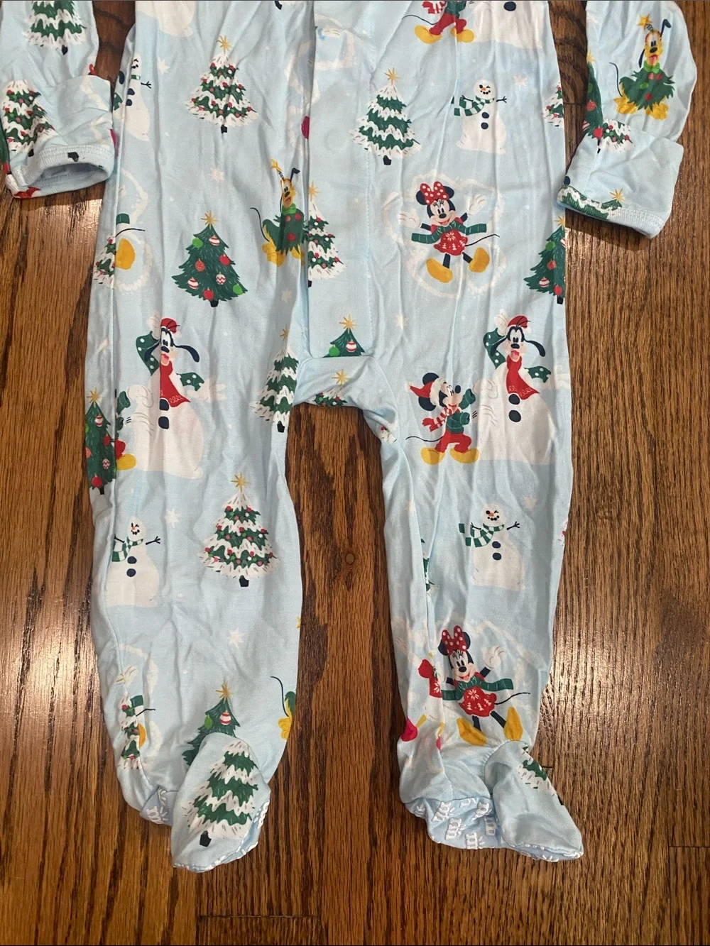 Magnetic Me Disney Mickey and Me Snow Excited bamboo footie, size 6-9 months.